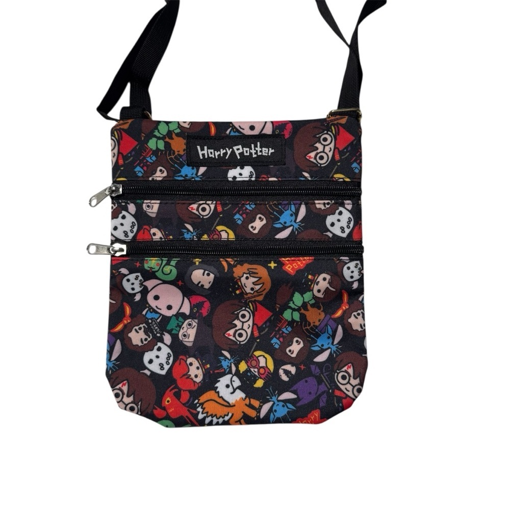 Wizarding World of Harry Potter Crossbody Purse Travel Character Heads NWOT
